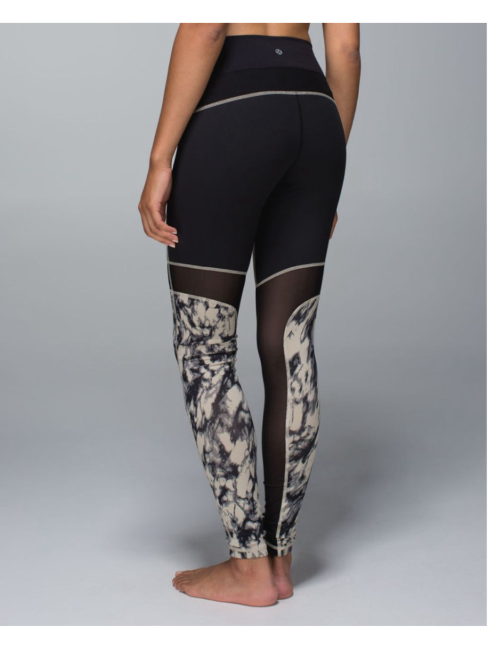 #096 - LULULEMON BREATHE EASY PANT - GREAT GRANITE BLACK MOJAVE TAN/BLACK
